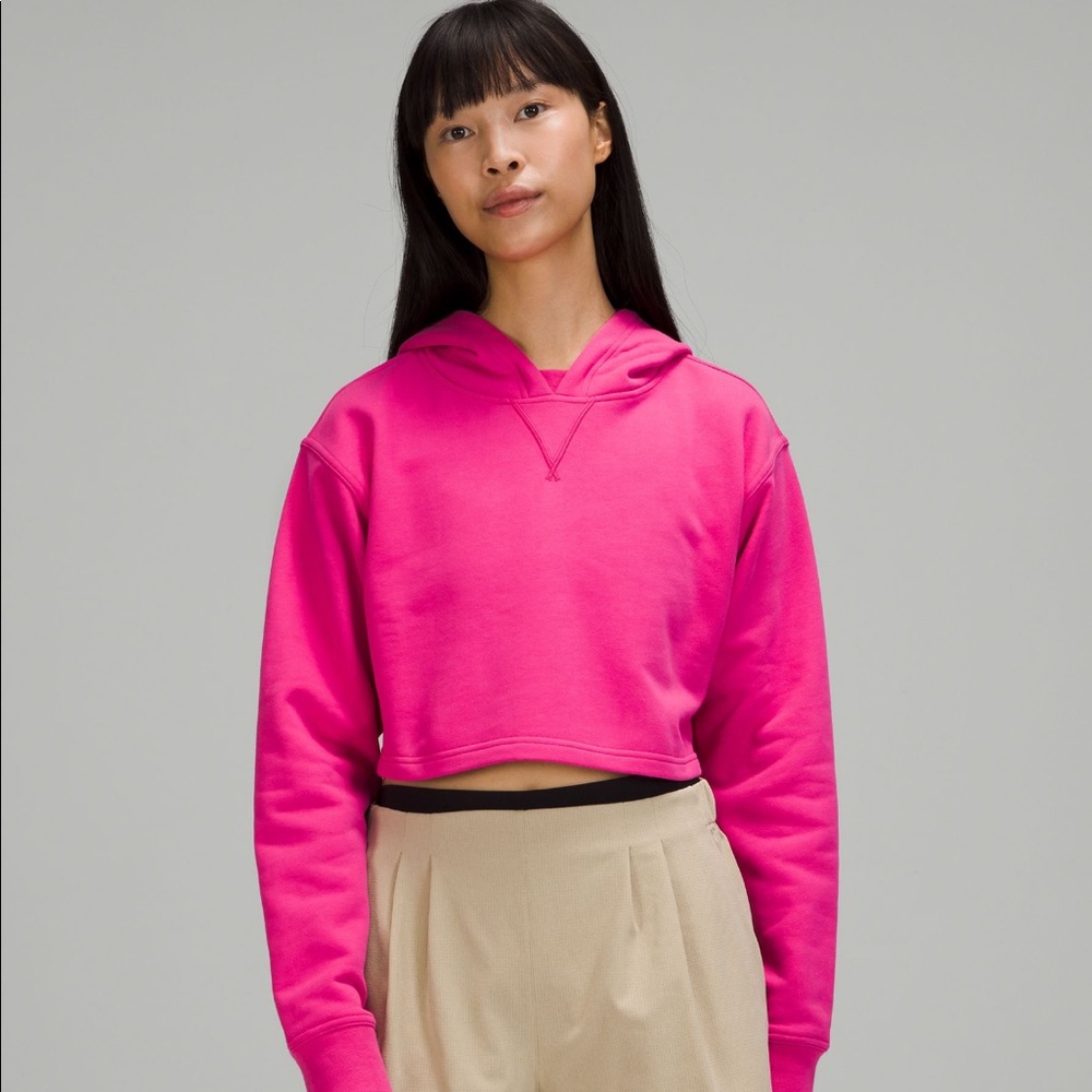 Lululemon All Yours Cropped Hoodie - Sonic Pink